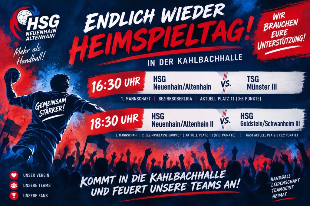 Kommt zum Heimspieltag